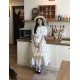 Miss Point Goose's Flower Basket Petal Hem Skirt(Reservation/3 Colours/Full Payment Without Shipping)